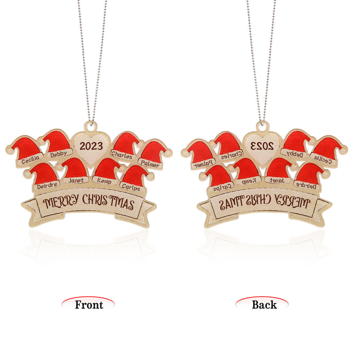 Personalised Christmas Name Ornament - handmade