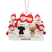 Personalised Dog & Snowman Ornament - handmade