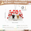 Personalised Dog & Snowman Ornament - handmade