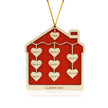 Personalised House Christmas Ornament - handmade