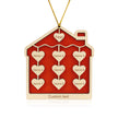 Personalised House Christmas Ornament - handmade