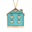 Personalised House Christmas Ornament - handmade