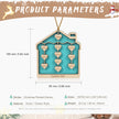 Personalised House Christmas Ornament - handmade