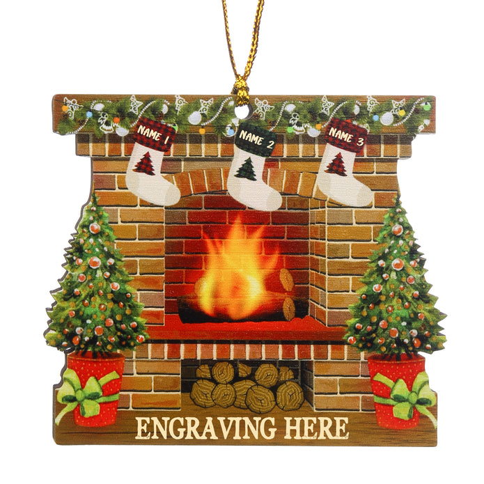 Personalised Christmas Name Ornament - handmade