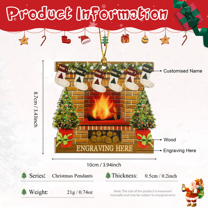 Personalised Christmas Name Ornament - handmade