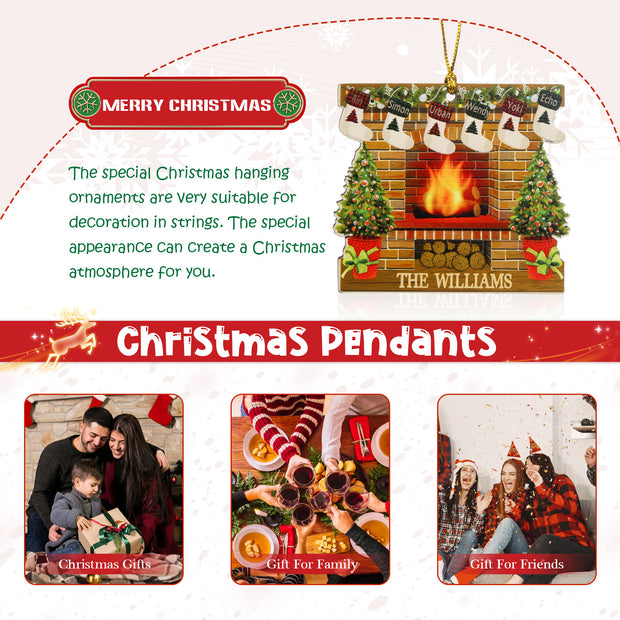 Personalised Christmas Name Ornament - handmade