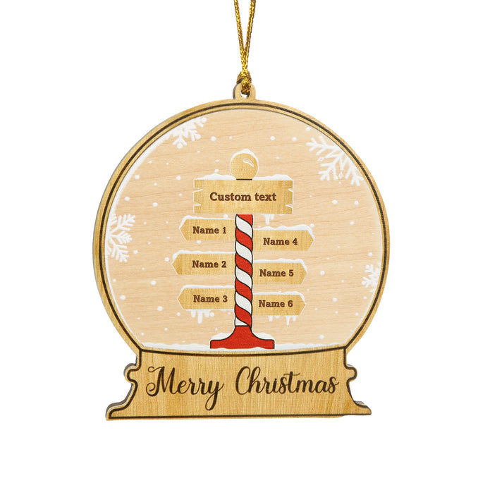 Personalised Christmas Name Ornament - handmade