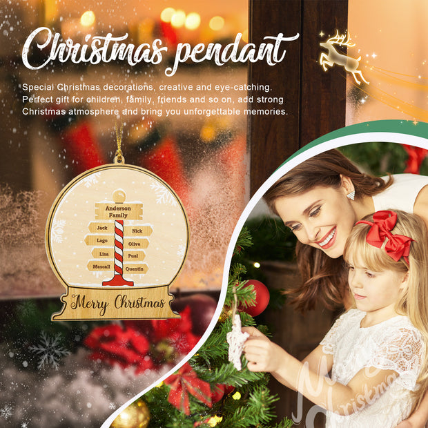 Personalised Christmas Name Ornament - handmade