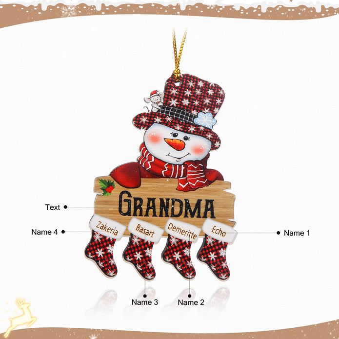 Personalised Christmas Name Ornament - handmade