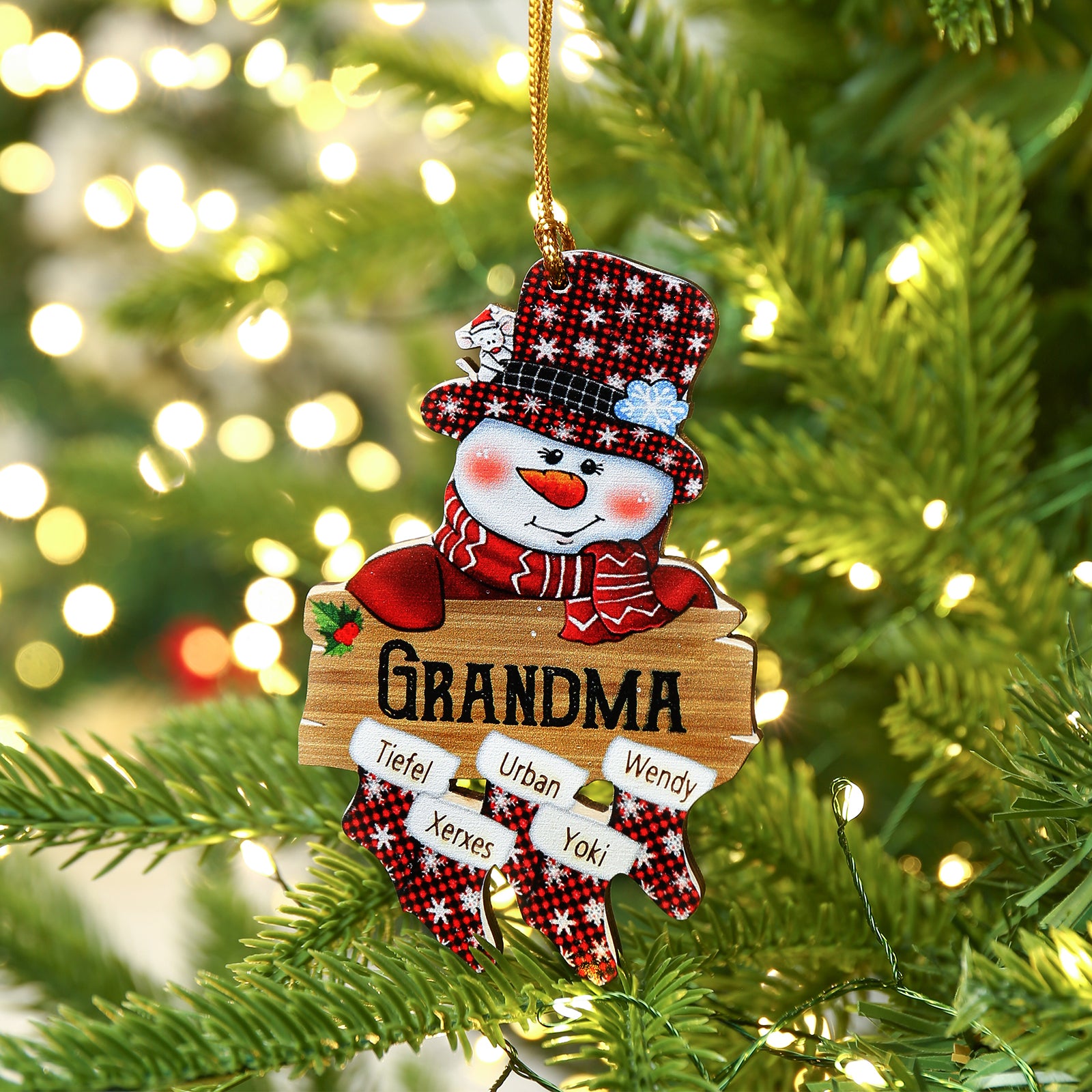 Personalised Christmas Name Ornament - handmade