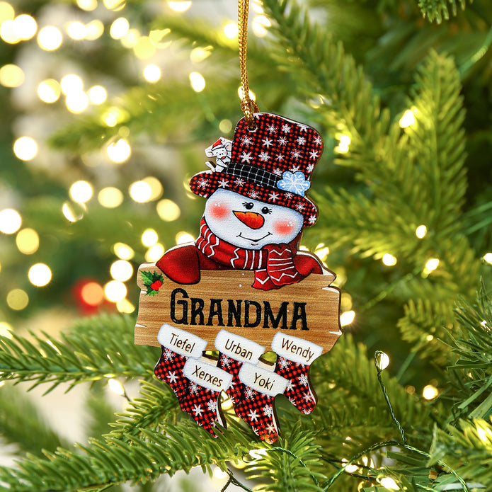 Personalised Christmas Name Ornament - handmade