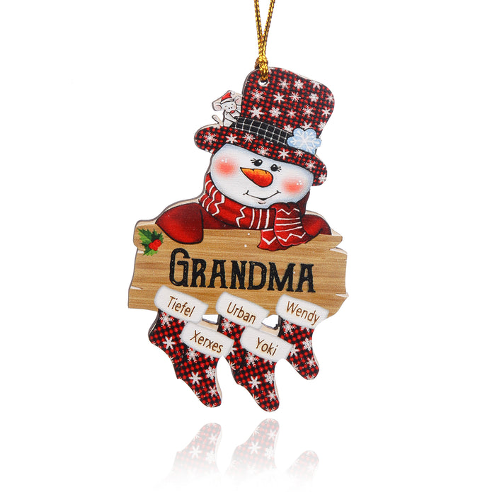Personalised Christmas Name Ornament - handmade