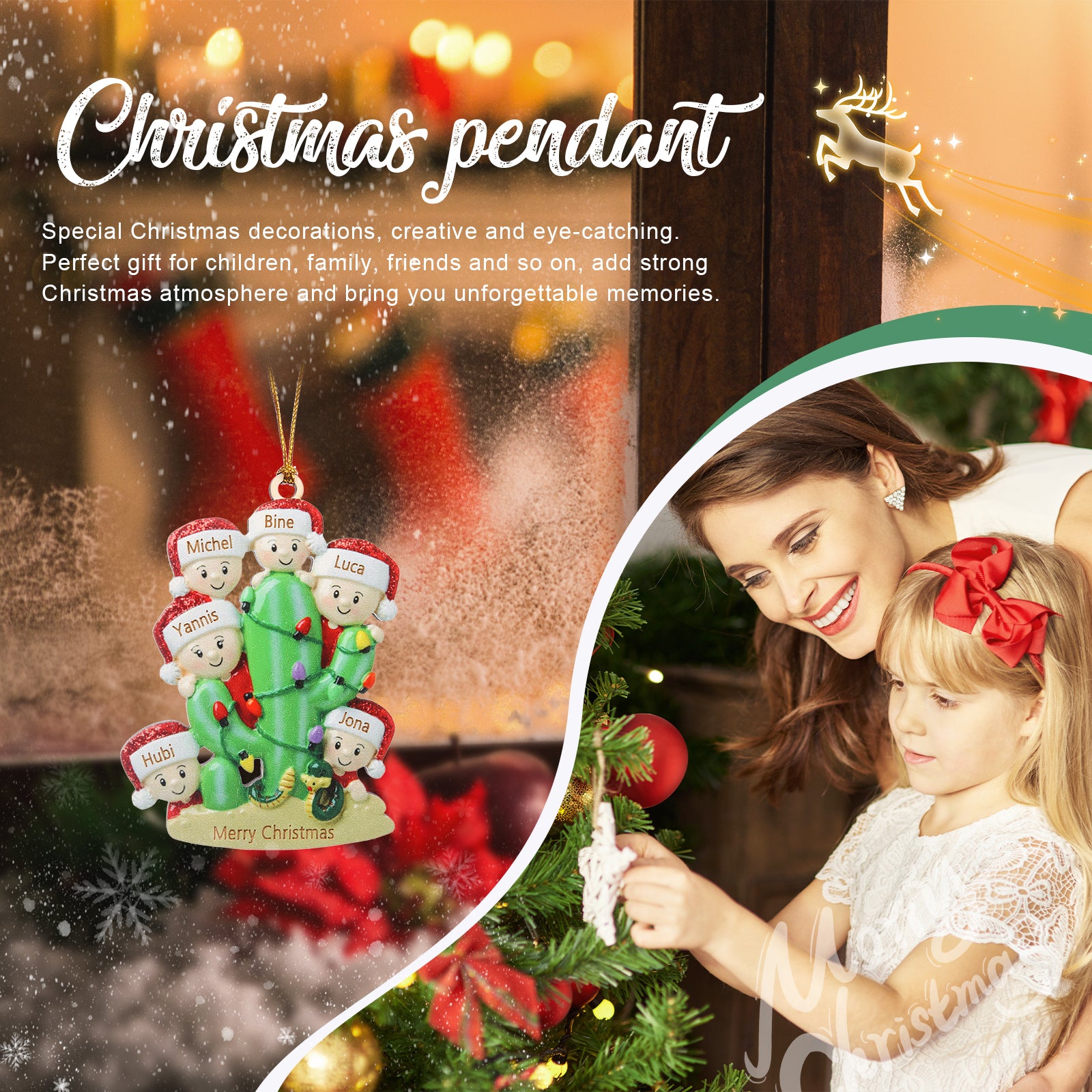 Personalised Christmas Name Ornament - handmade