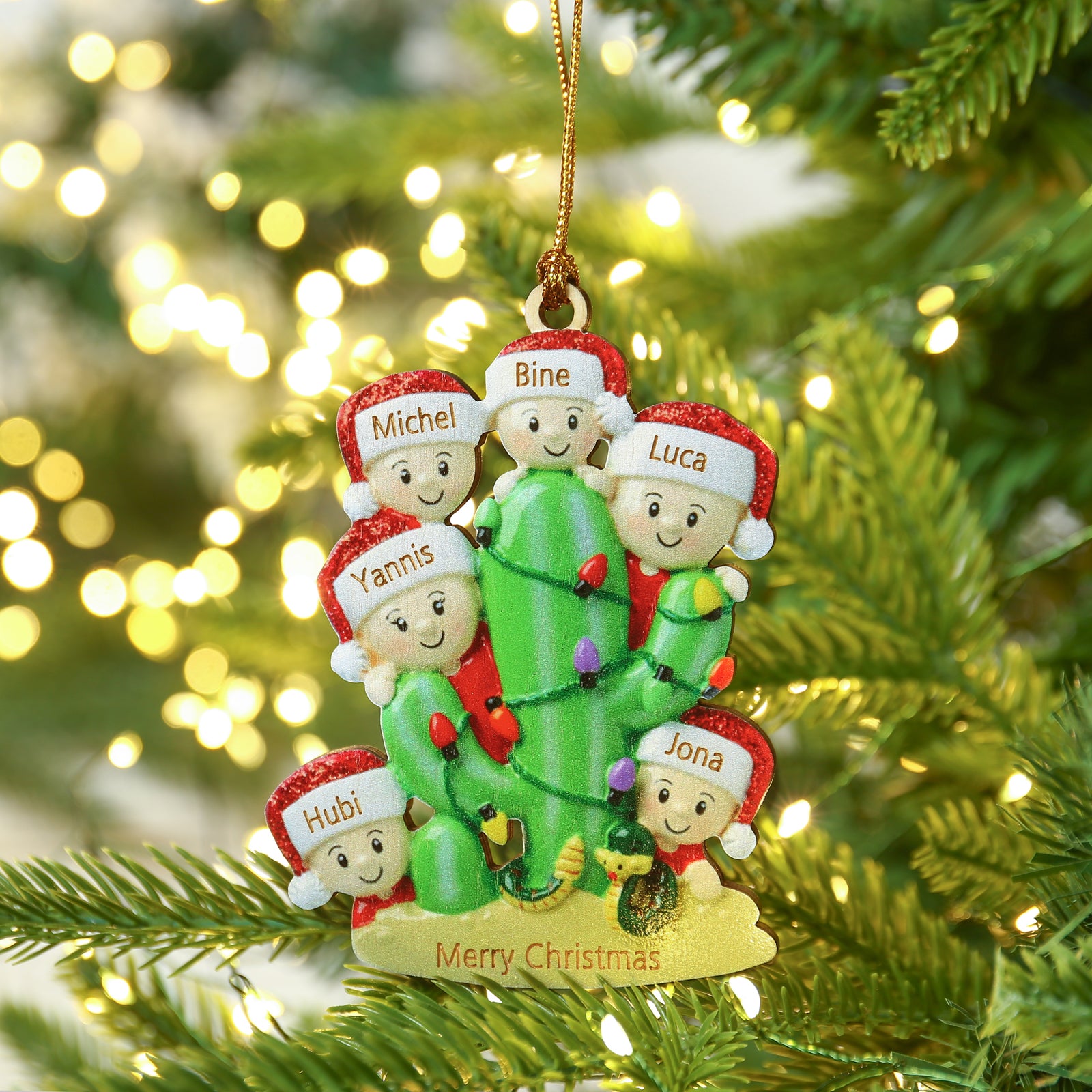 Personalised Christmas Name Ornament - handmade