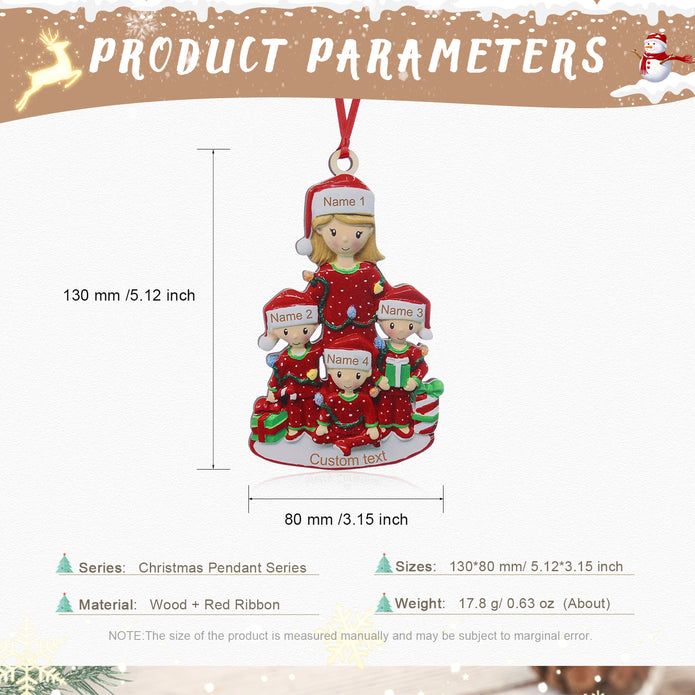 Personalised Christmas Name Ornament - handmade