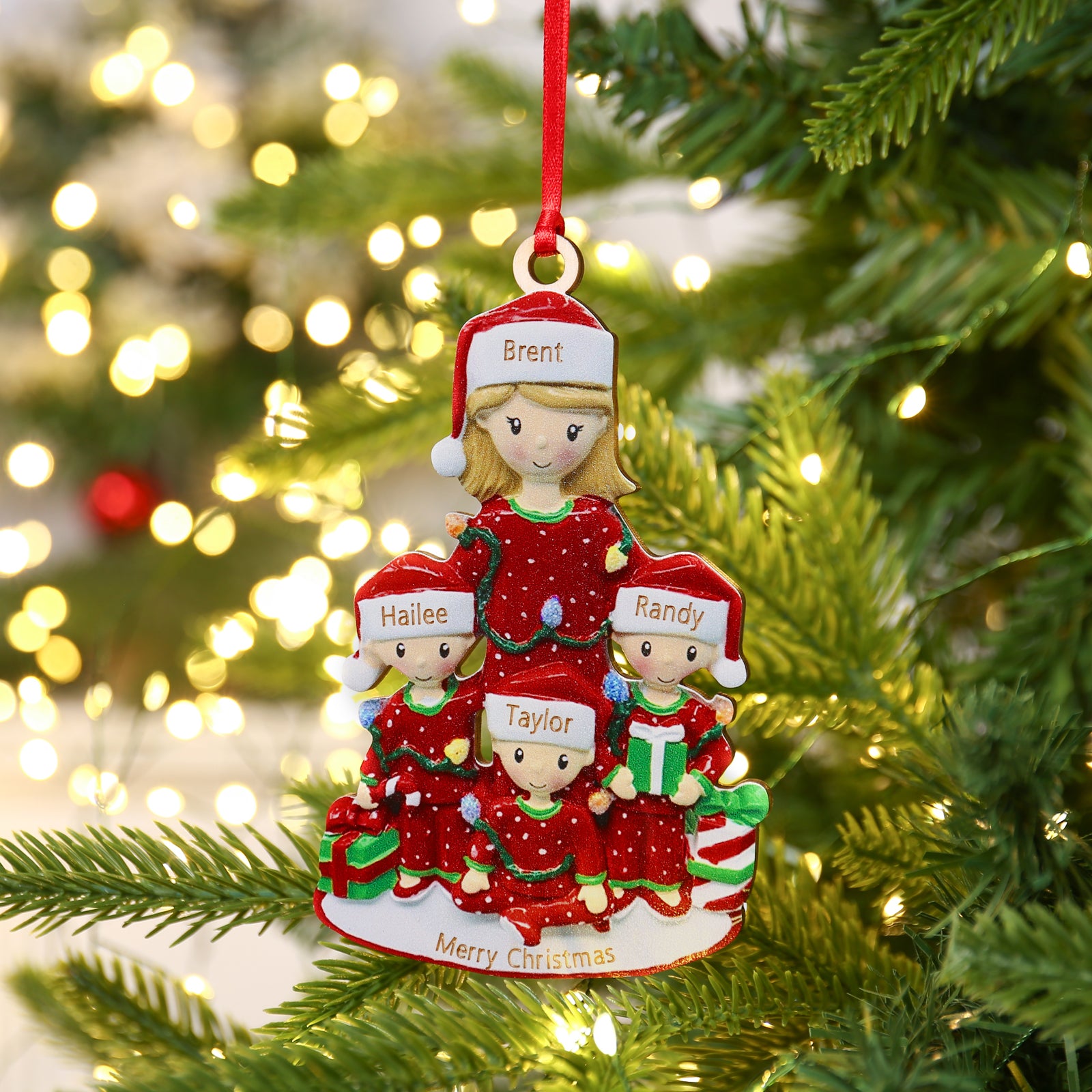 Personalised Christmas Name Ornament - handmade