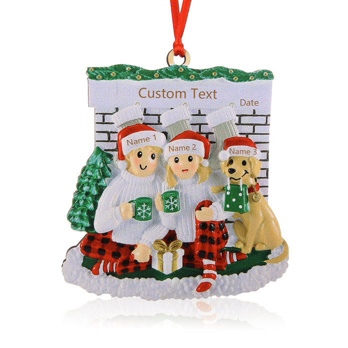 Custom Name Christmas Ornament - handmade