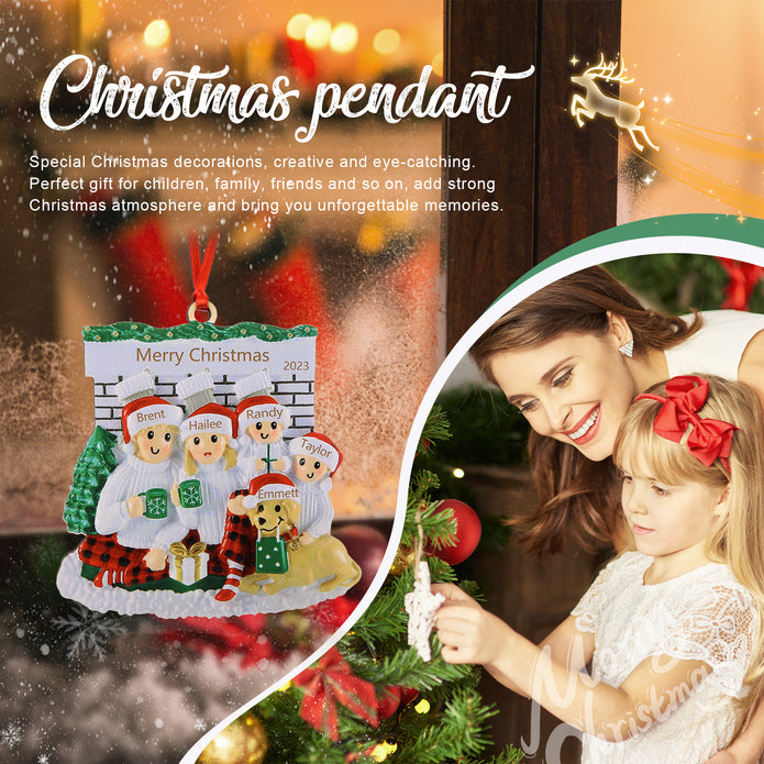 Custom Name Christmas Ornament - handmade