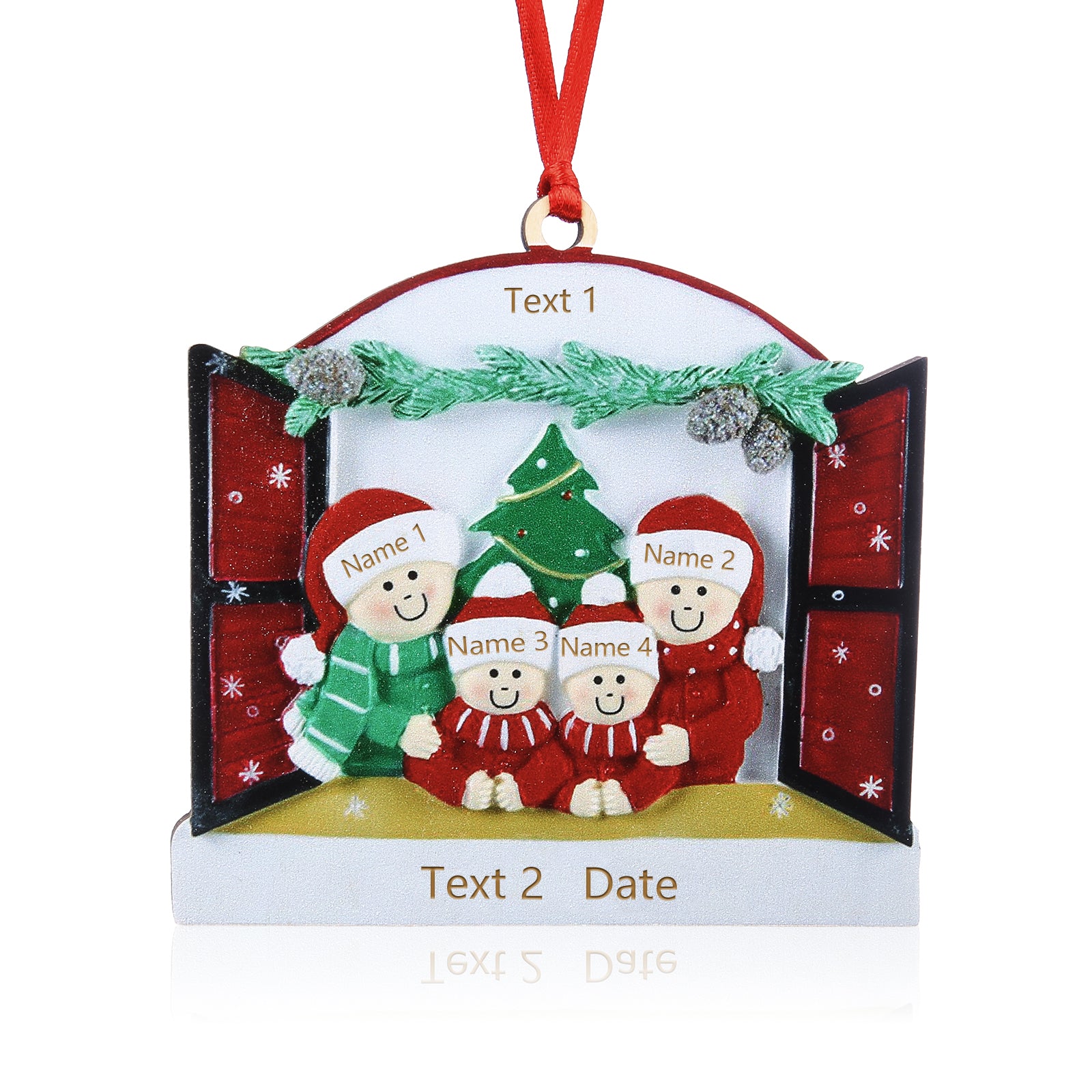 Personalised Christmas Tree Ornament - handmade