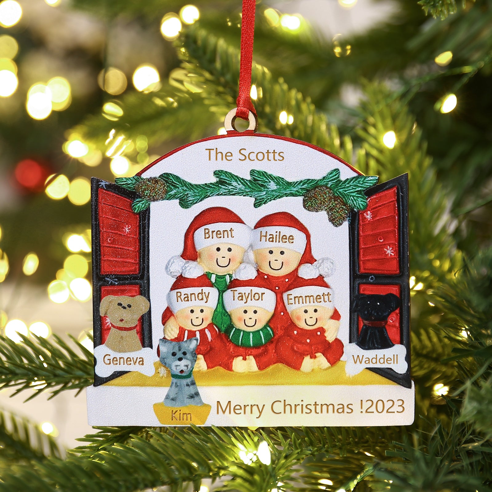 Personalised Christmas Tree Ornament - handmade