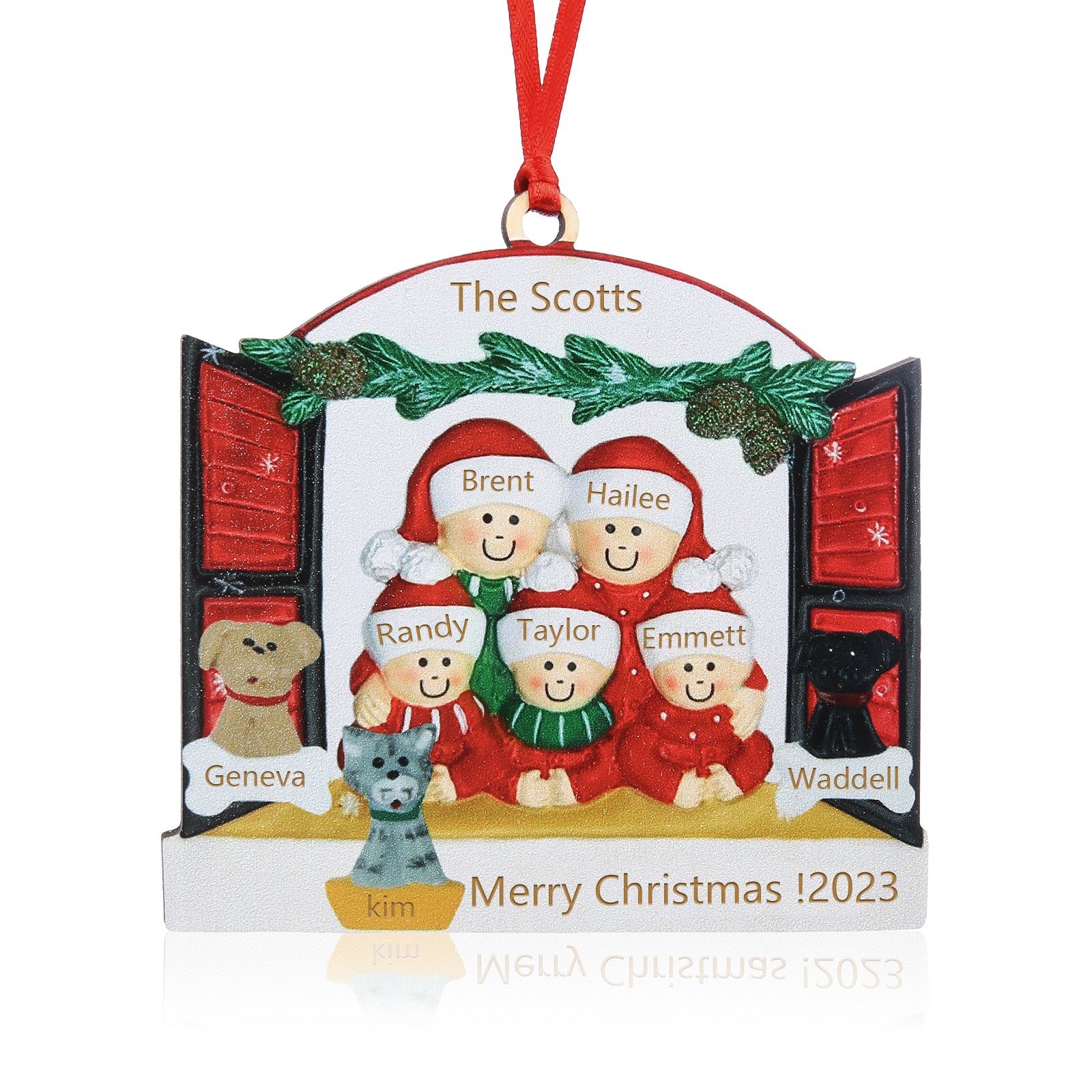 Personalised Christmas Tree Ornament - handmade