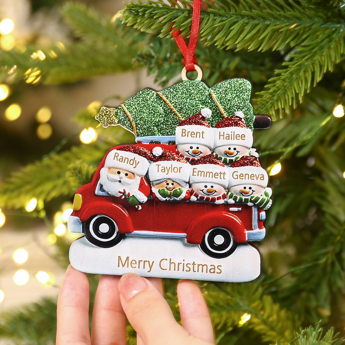 Personalised Car Christmas Ornament - handmade