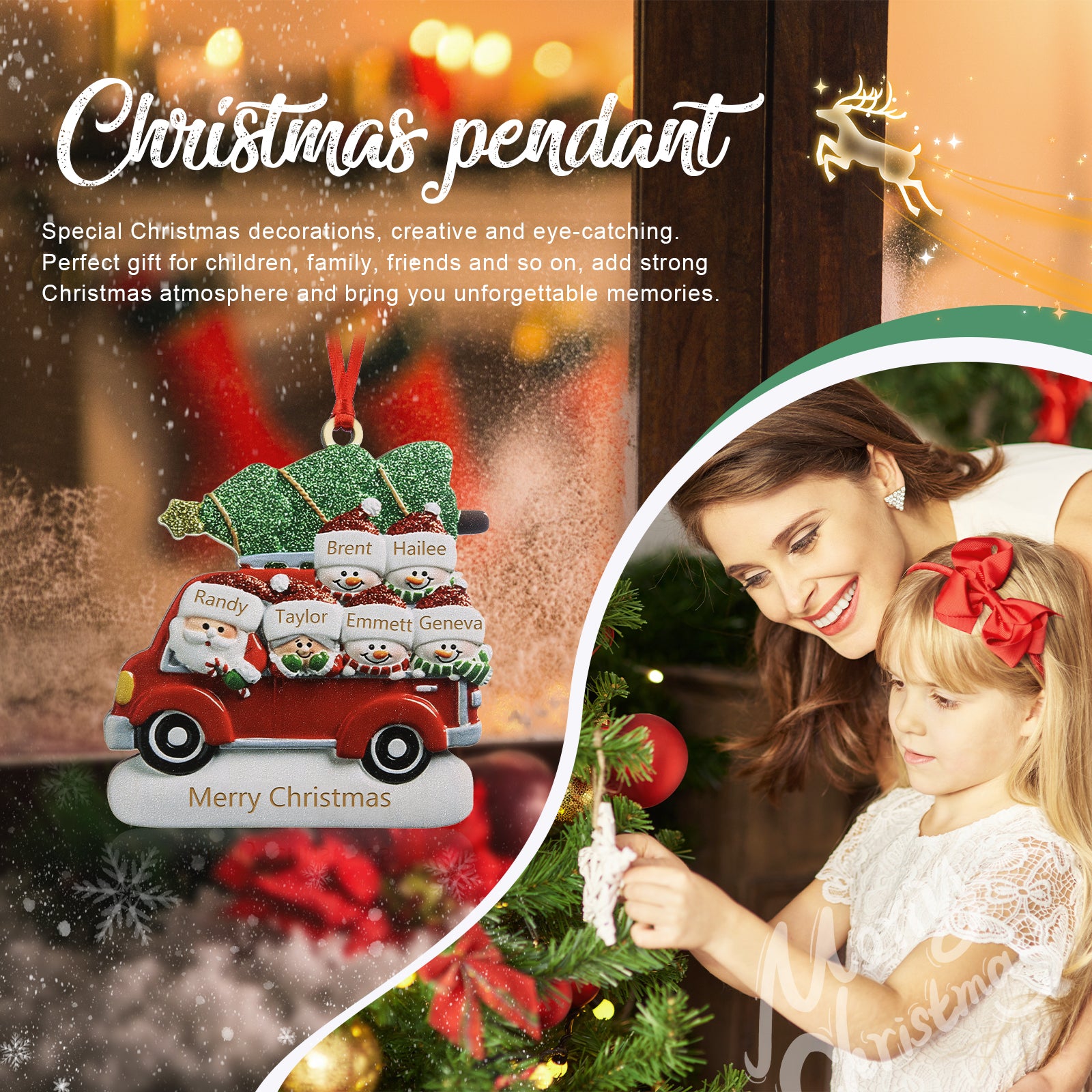 Personalised Car Christmas Ornament - handmade