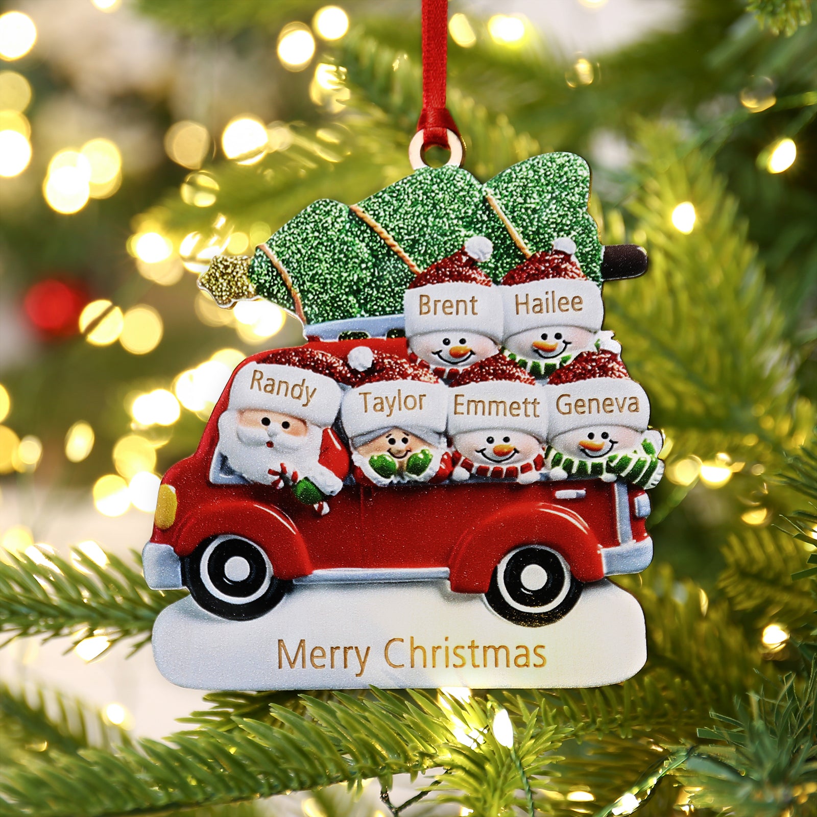 Personalised Car Christmas Ornament - handmade