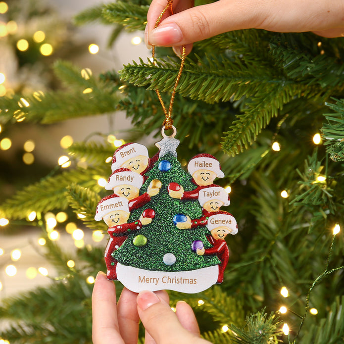 Personalised Christmas Name Ornament - handmade