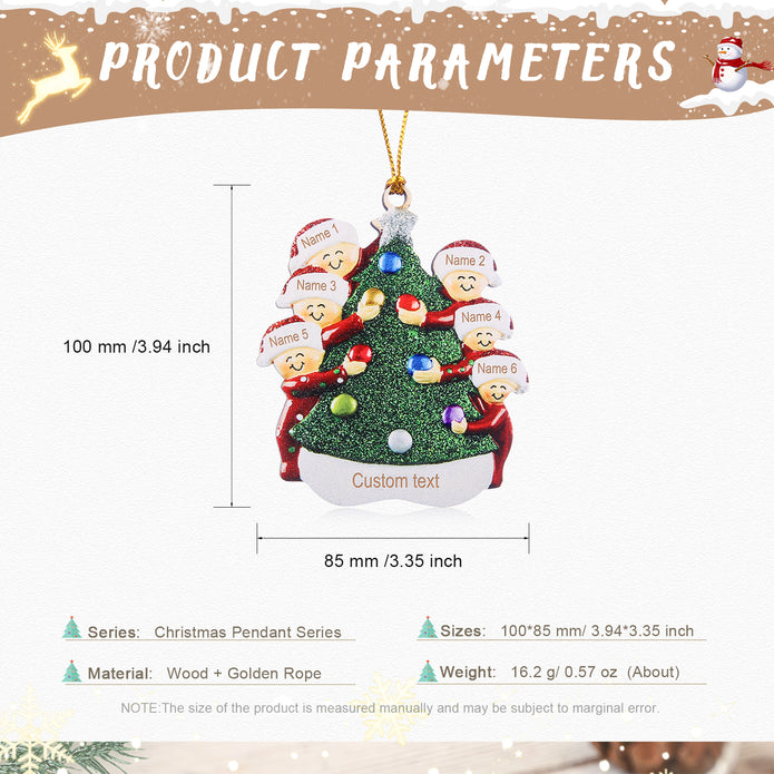 Personalised Christmas Name Ornament - handmade