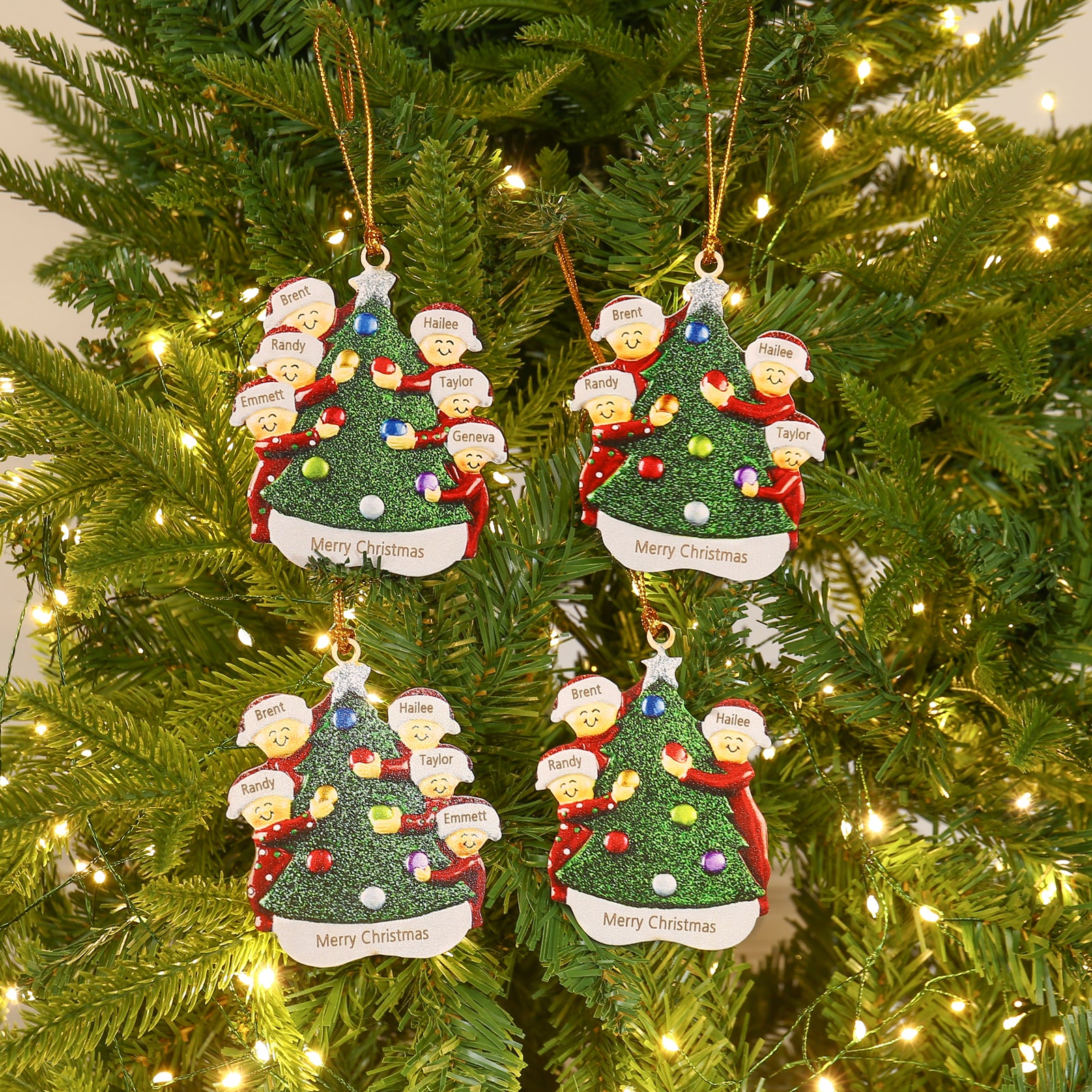 Personalised Christmas Name Ornament - handmade