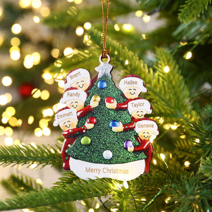 Personalised Christmas Name Ornament - handmade