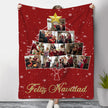 Personalised Christmas Photo Blanket - handmade