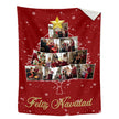 Personalised Christmas Photo Blanket - handmade