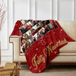 Personalised Christmas Photo Blanket - handmade