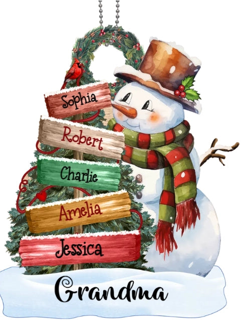 Personalised Christmas Name Ornament - handmade