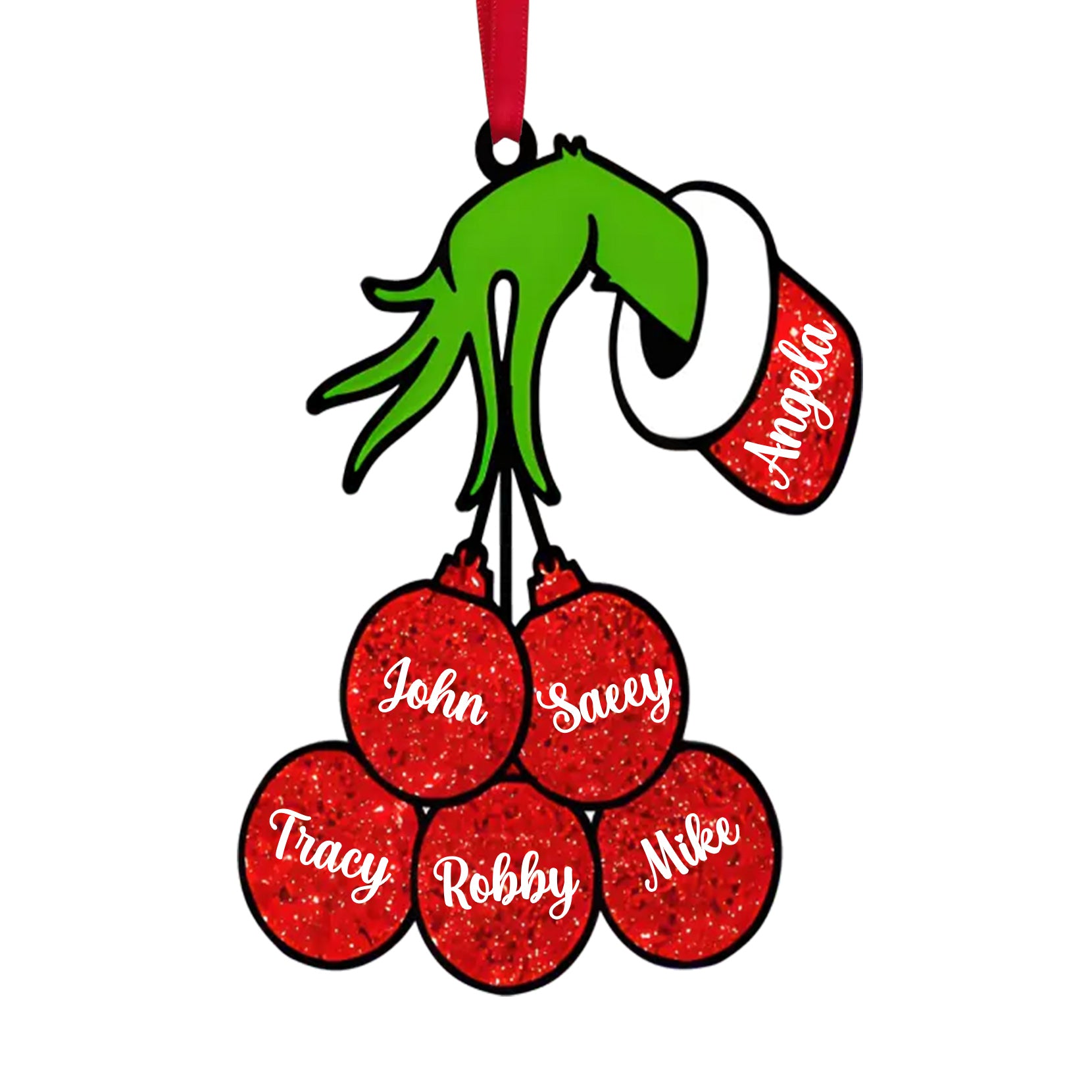 Personalised Christmas Name Ornament - handmade