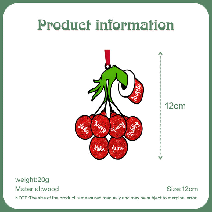 Personalised Christmas Name Ornament - handmade