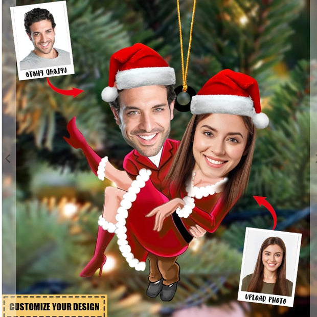 Personalised Christmas Photo Ornament - handmade