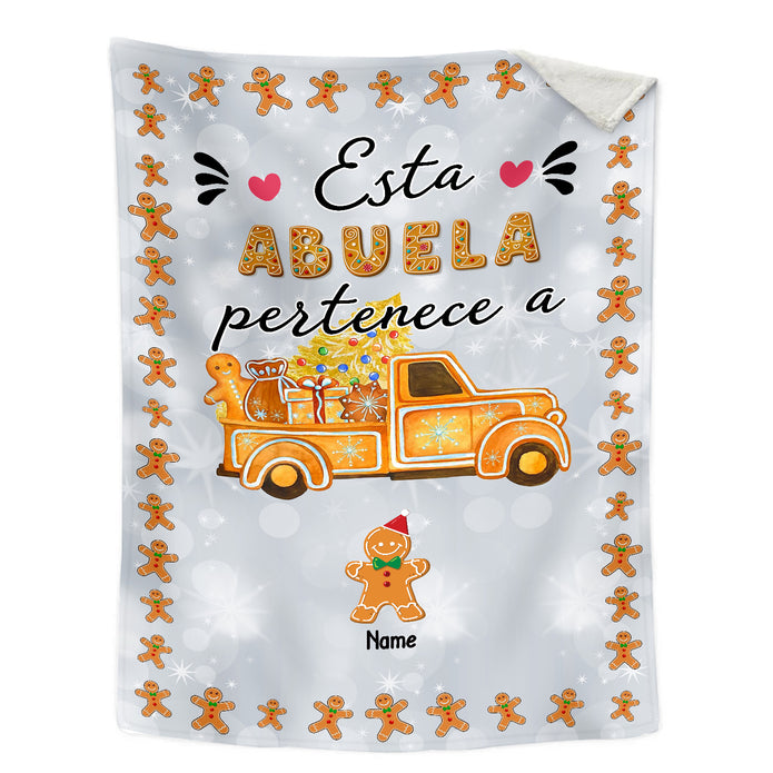 Personalised Christmas Flannel Blanket - handmade