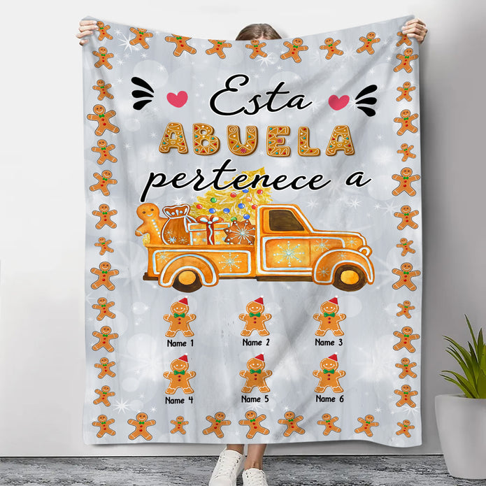 Personalised Christmas Flannel Blanket - handmade