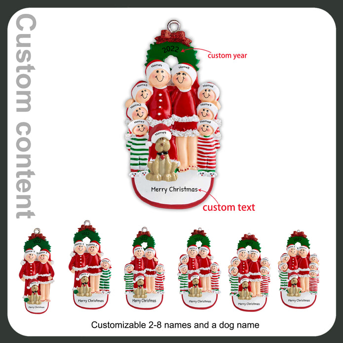 Personalised Christmas Name Ornament - handmade