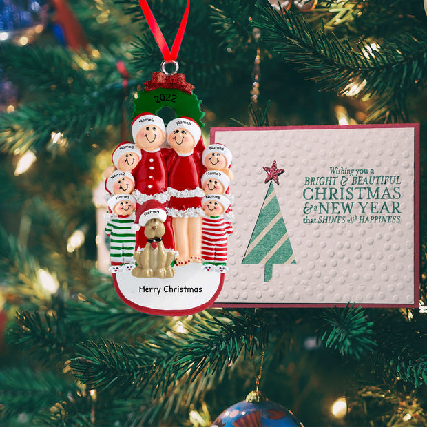 Personalised Christmas Name Ornament - handmade