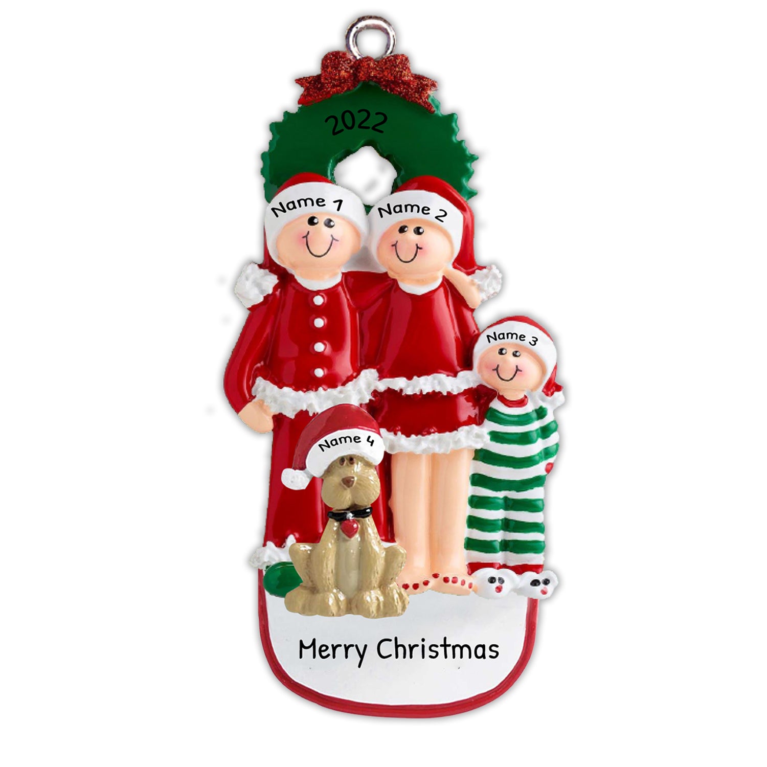 Personalised Christmas Name Ornament - handmade