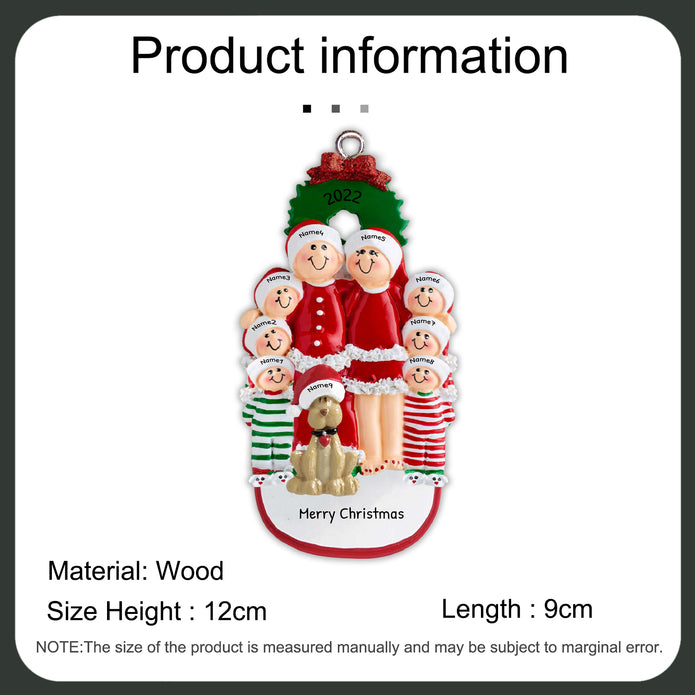 Personalised Christmas Name Ornament - handmade