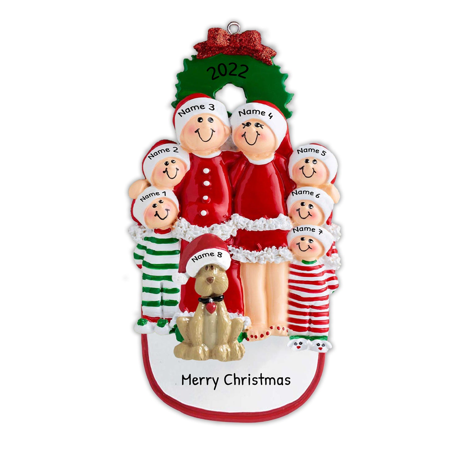 Personalised Christmas Name Ornament - handmade