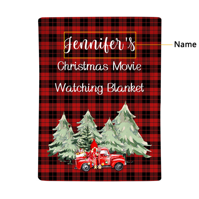 Personalised Christmas Car Blanket - handmade