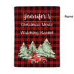 Personalised Christmas Car Blanket - handmade