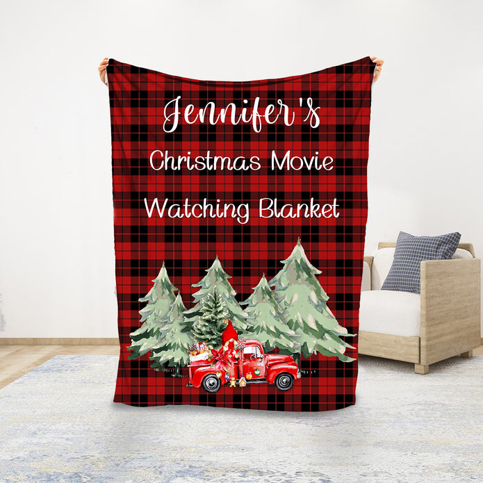 Personalised Christmas Car Blanket - handmade
