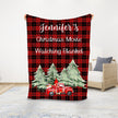 Personalised Christmas Car Blanket - handmade